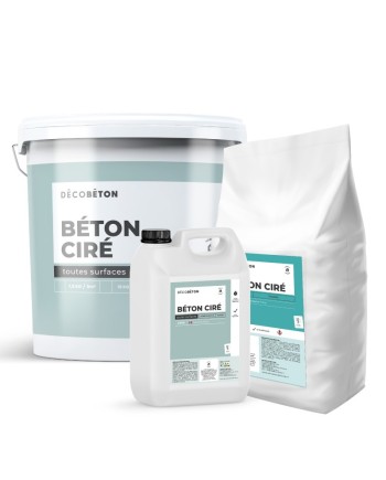 Béton Ciré Résine Minérale pour Sol & Mur - DECOBETON